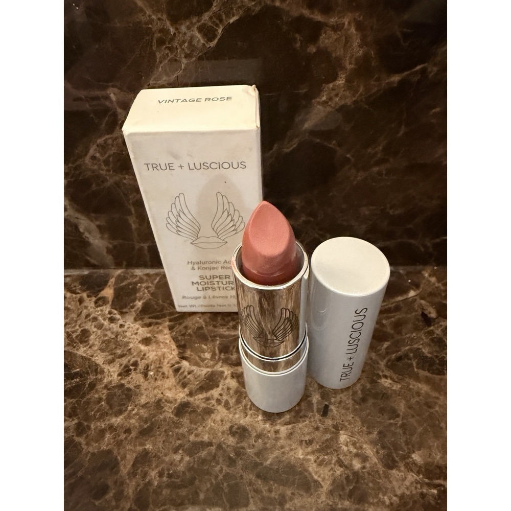 True + Luscious Vintage Rose Super Moisture Lipstick 0.12 oz New In Box